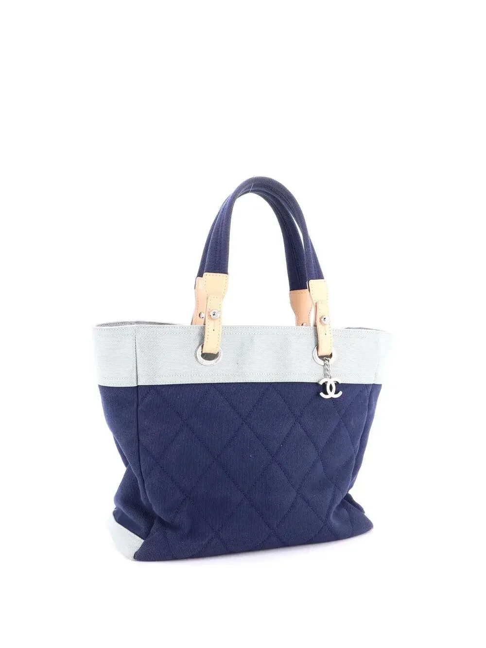 Chanel Biarritz Tote Quilted Canvas #276653C10B